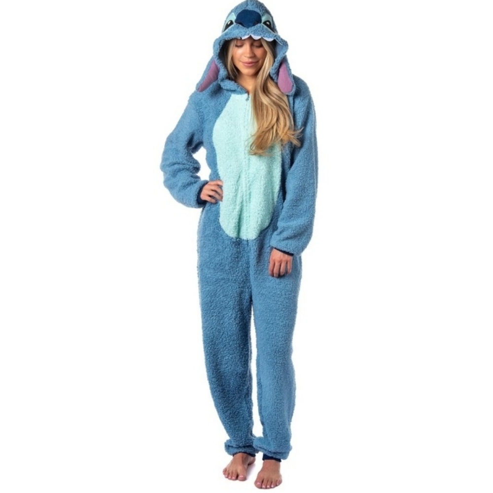 Disney Kids Stitch Hooded Onesie - Picture 1 of 5